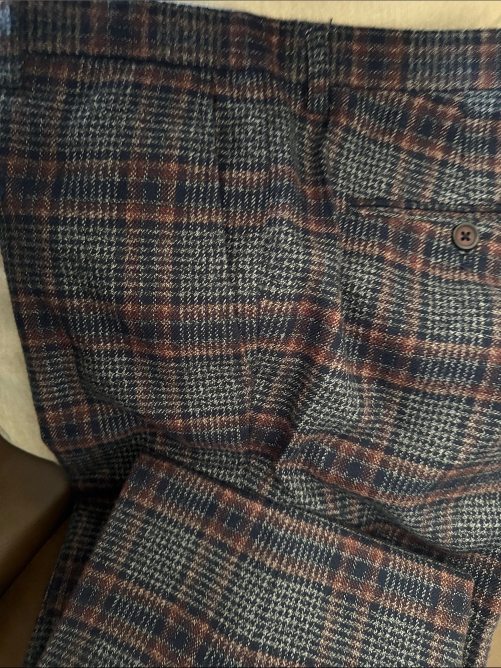 Paisley & Gray Brown Slim Fit Jacket with Navy Label
